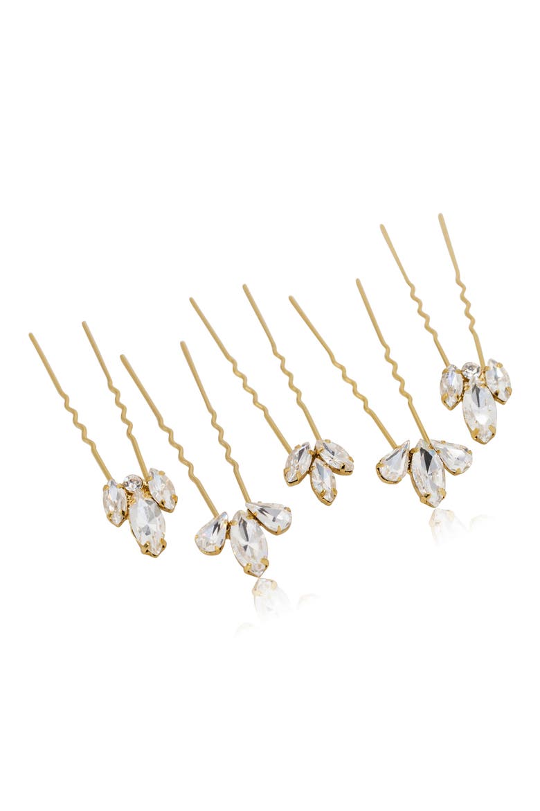 Heo Set of 5 Hair Pins (Nordstrom Exclusive), Main, color, GOLD