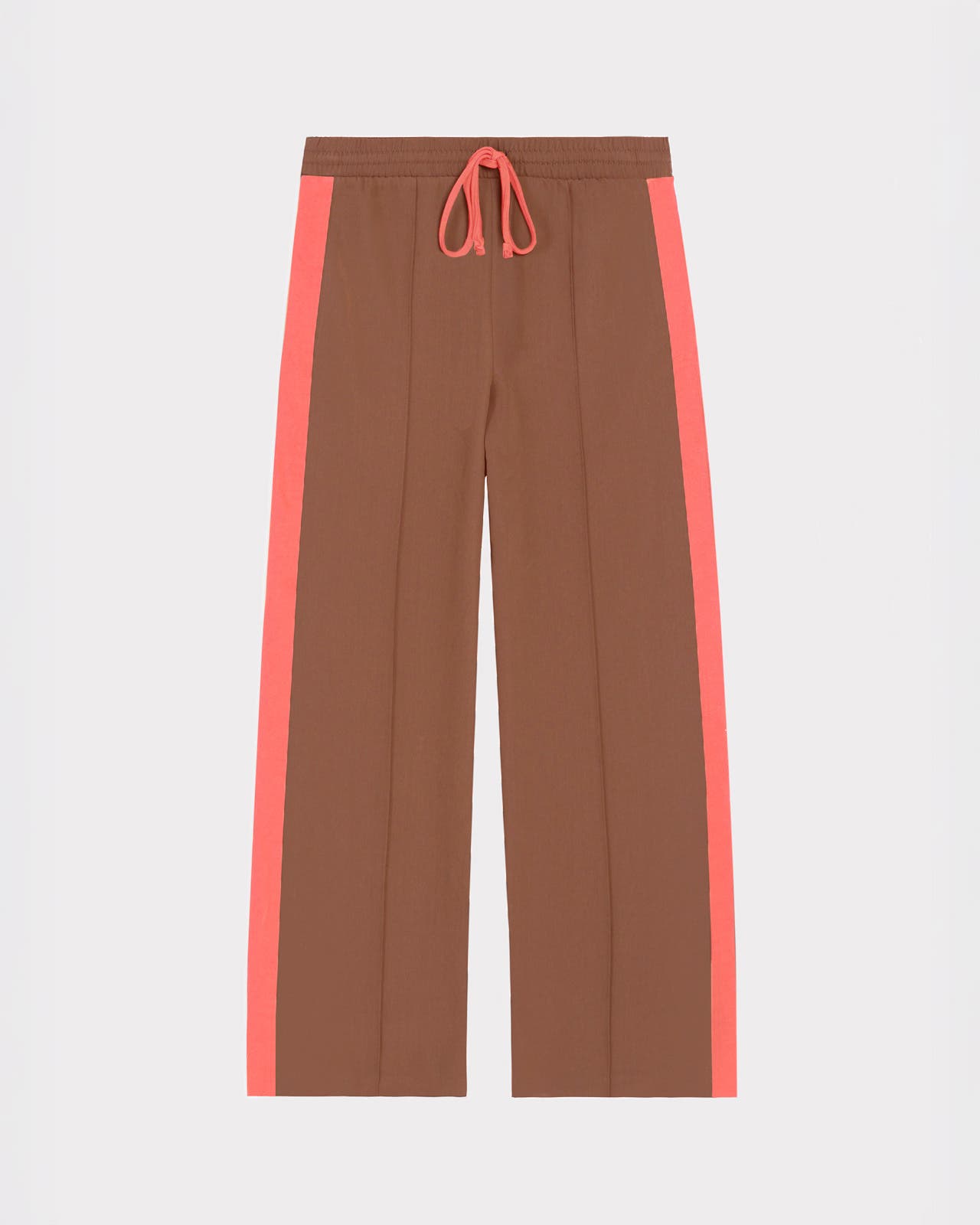 Drawstring Waist Side Stripe Trousers - image 2