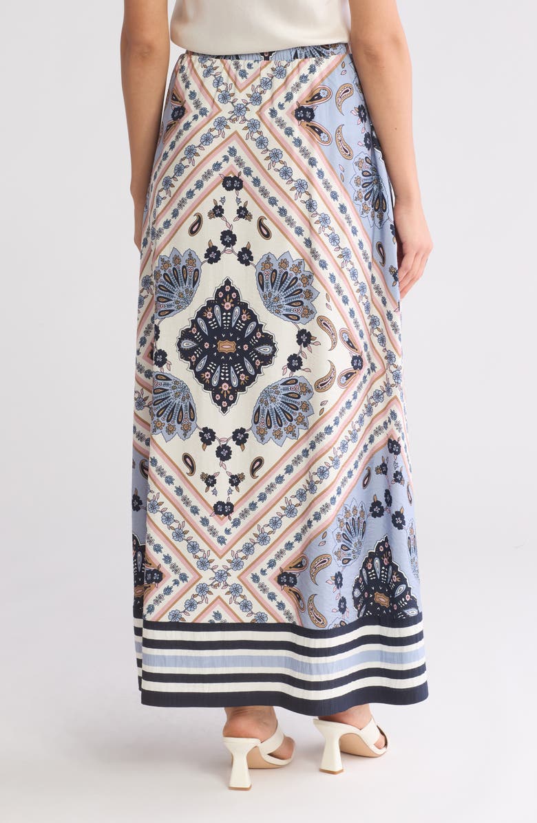 Laundry by Shelli Segal Paisley Floral A-Line Maxi Skirt, Alternate, color,