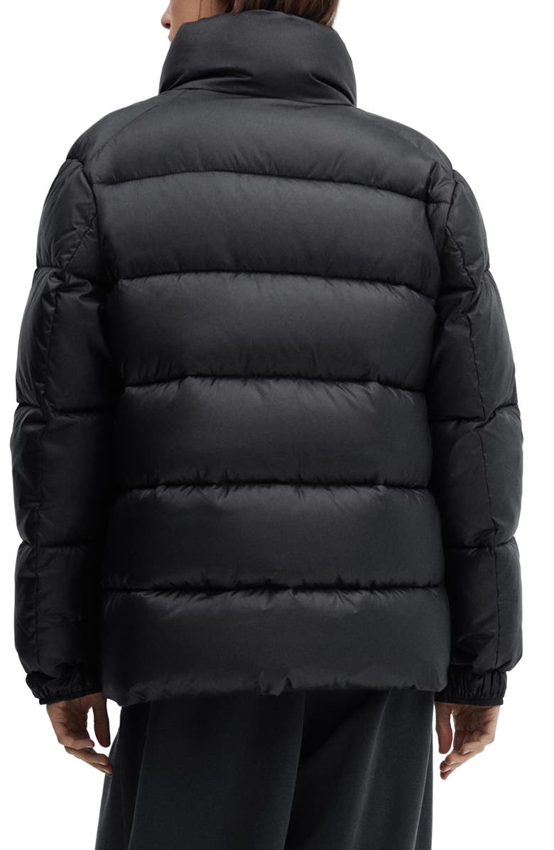 MANGO Water Repellent Puffer Coat, Alternate, color, Black