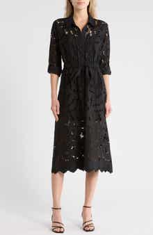 L'AGENCE Emilio Long Sleeve Shirtdress