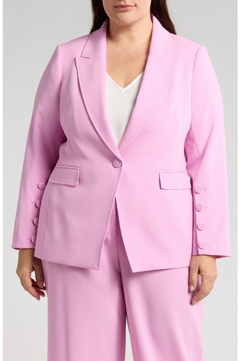 One-Button Blazer, Alternate, color, PINK MACAROON