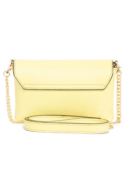 Valentino By Mario Valentino Lilou Bonbonniere Leather Crossbody Bag In Citron Zest