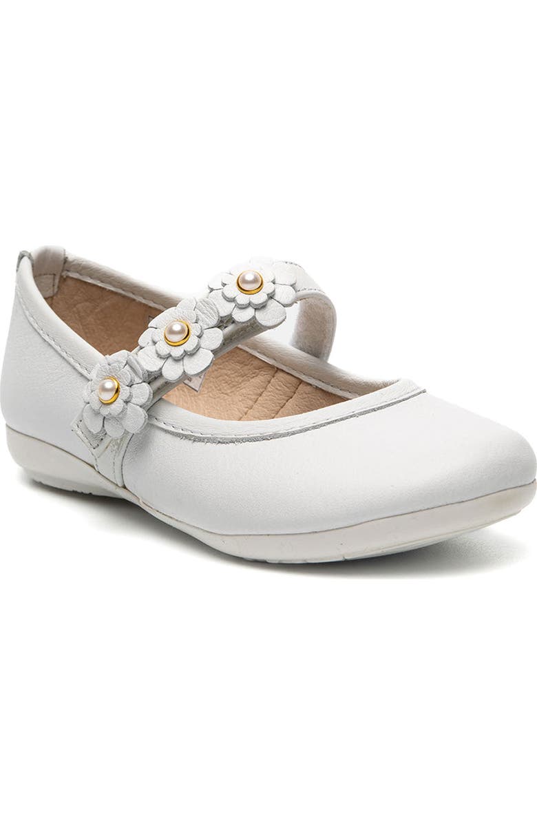 CHILDRENCHIC Kids' Betty Mary Jane Flat, Main, color, White