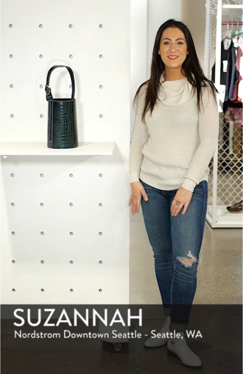 Small Leather Bucket Bag, sales video thumbnail