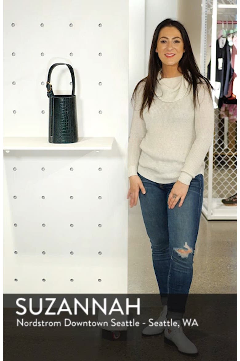 Small Leather Bucket Bag video