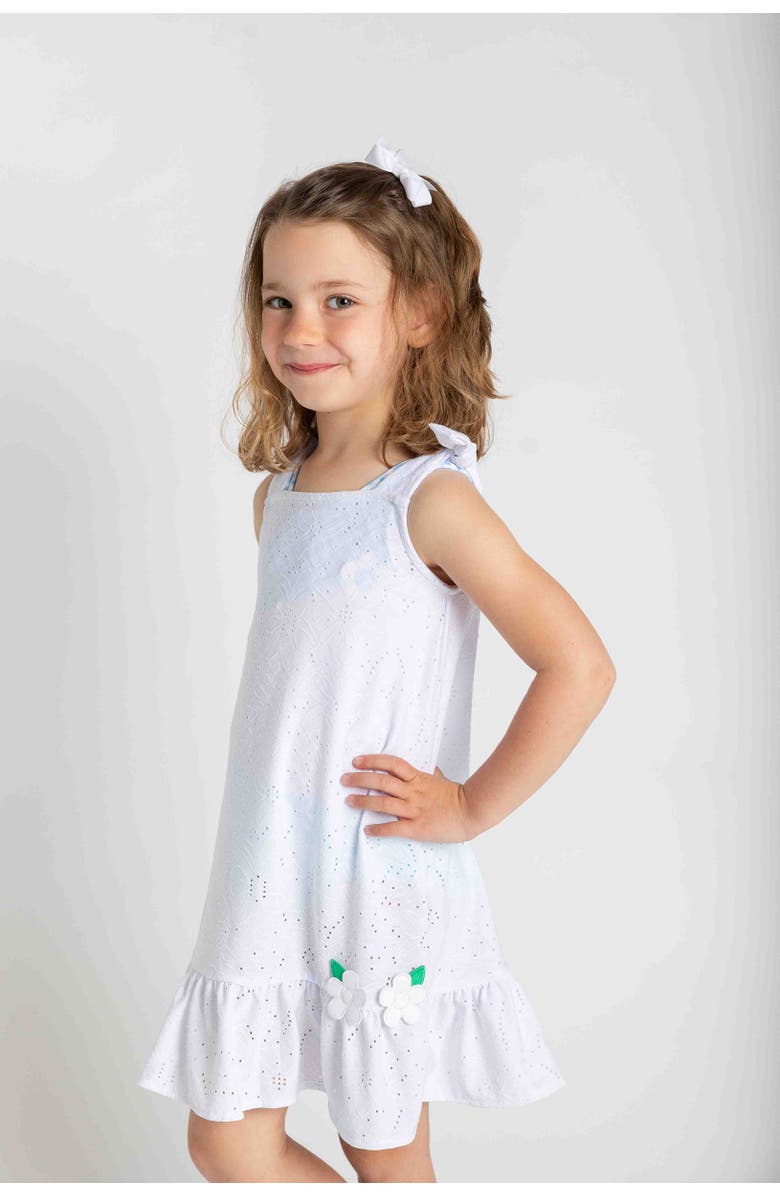 Florence Eiseman Knit Eyelet Coverup, Alternate, color, White