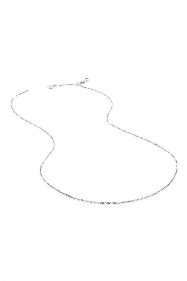 Chain Link Necklace, Main, color, SILVER