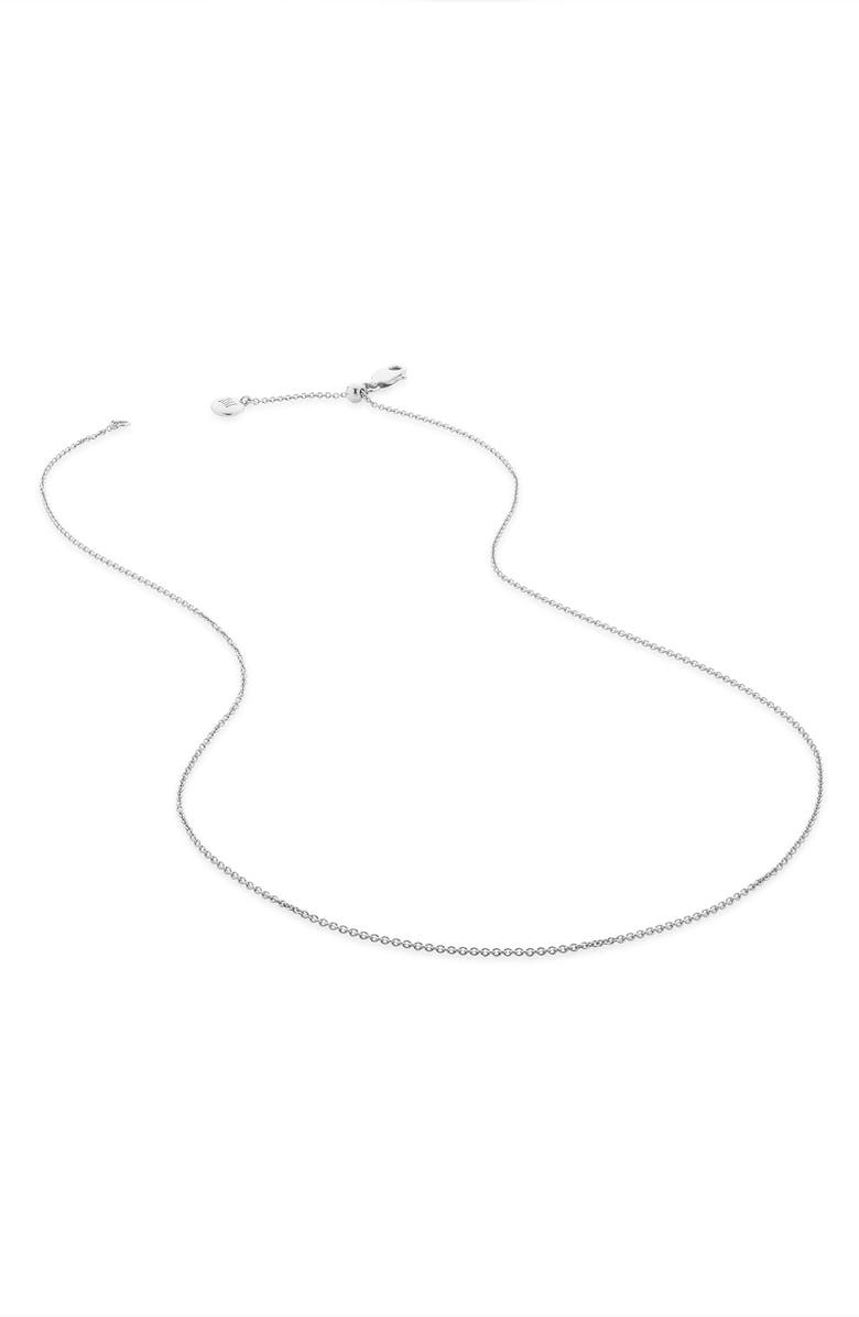 Monica Vinader Chain Link Necklace, Main, color, Silver