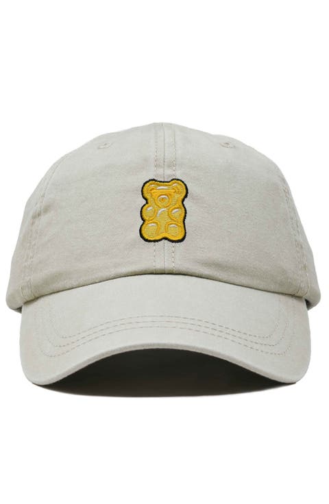 Yellow Gummy Embroidered Dad Cap