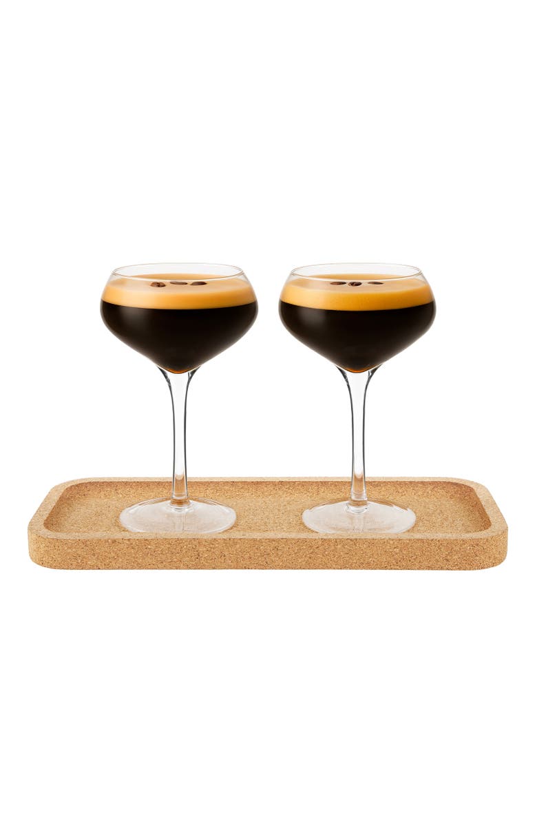 FINAL TOUCH Espresso Martini Set - 3 Pieces - 10 oz, Main, color, Clear