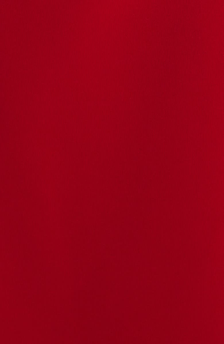 Black Halo Zyra Bow Shoulder Ruched Gown, Alternate, color, Crimson