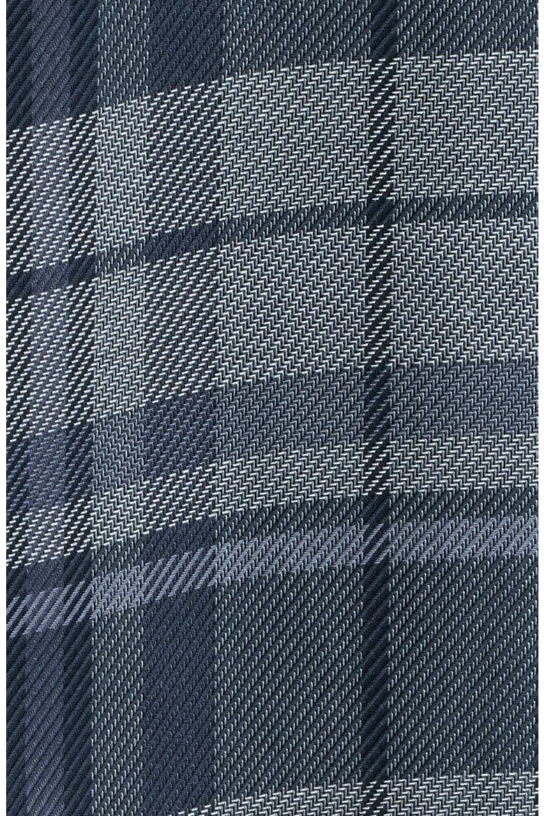 Julian Shaped Fit Plaid Cotton Twill Button-Up Shirt, Alternate, color, ANTHRACITE