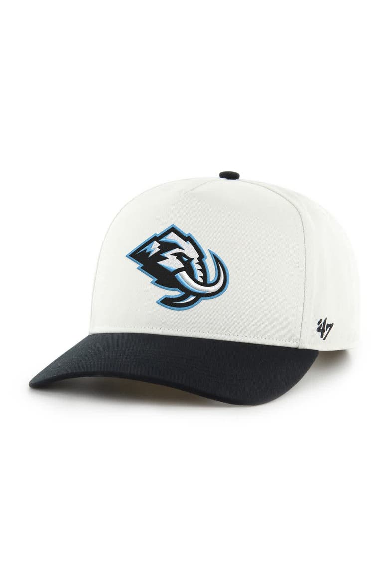 Men's '47  White/Black Utah Mammoth Two-Tone Hitch Adjustable Hat, Main, color, White