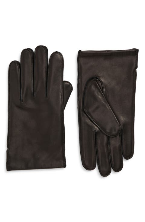 Cashmere Lined Leather Gloves