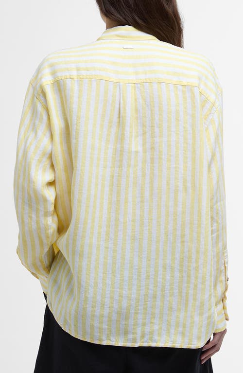 BARBOUR BARBOUR ANNIE STRIPE LINEN BUTTON-UP SHIRT