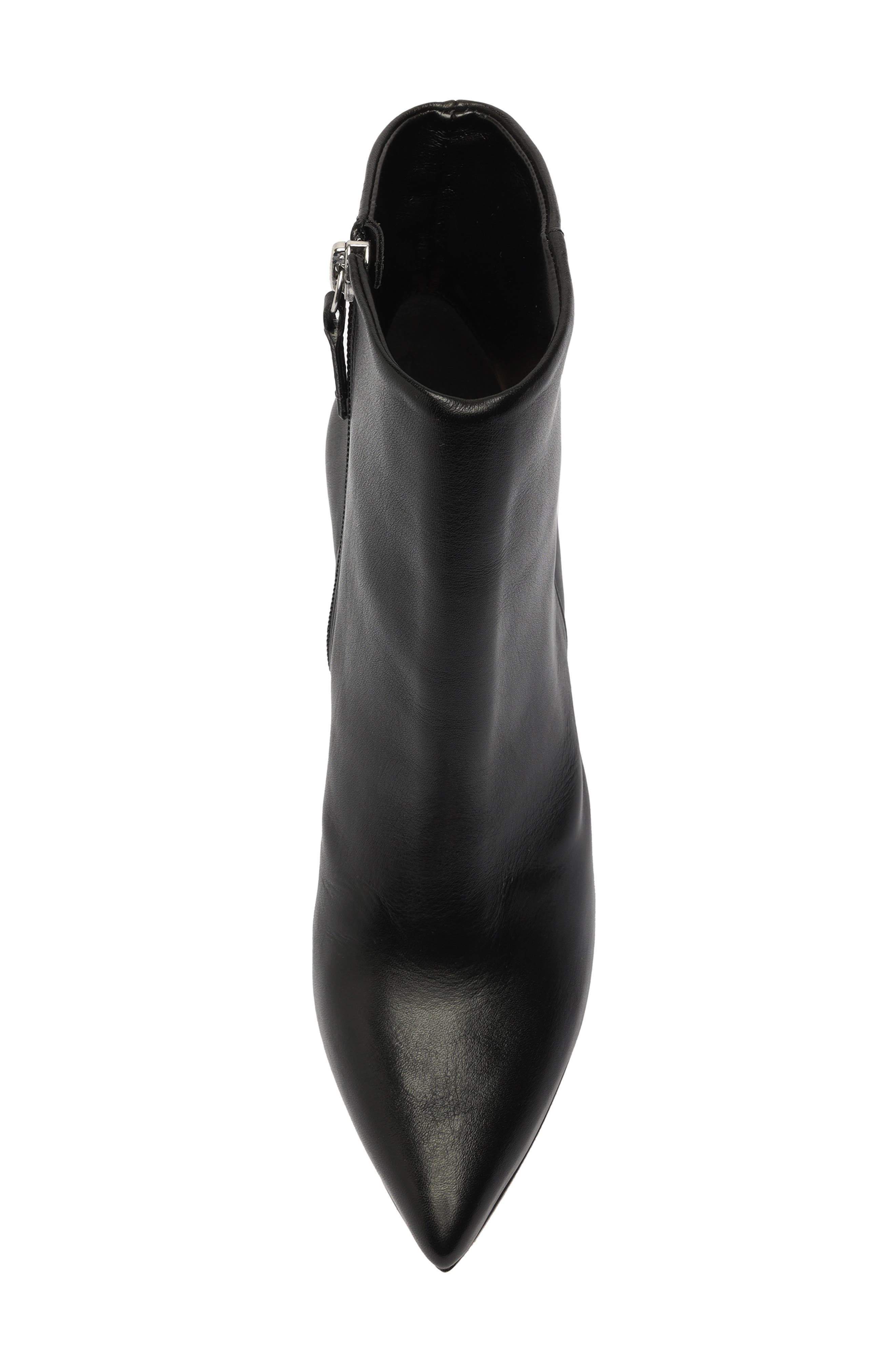 Schutz Mikki Mid Pointed Toe Bootie, Alternate, color, Black