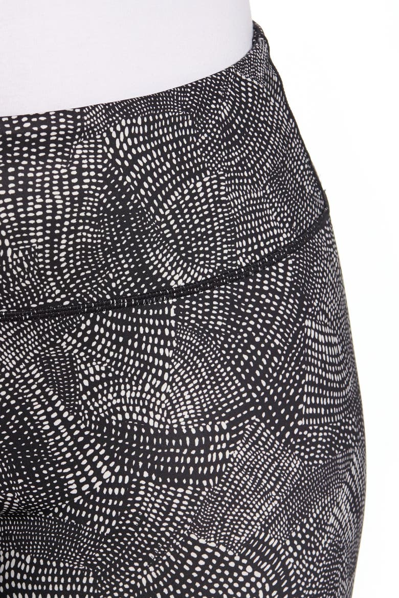 High Waist Daily 7/8 Leggings, Alternate, color, BLACK DOT TUNNEL PRINT