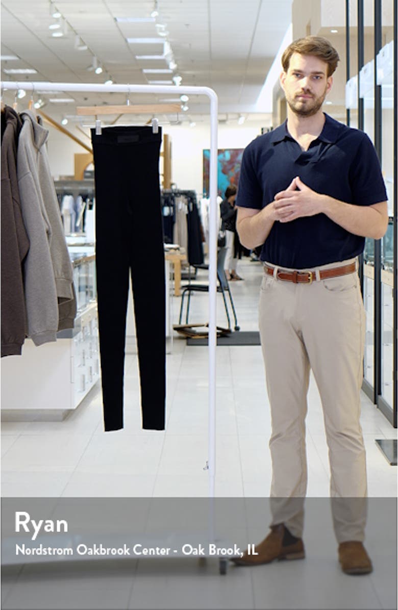 Cotton Blend Rib Leggings, sales video thumbnail