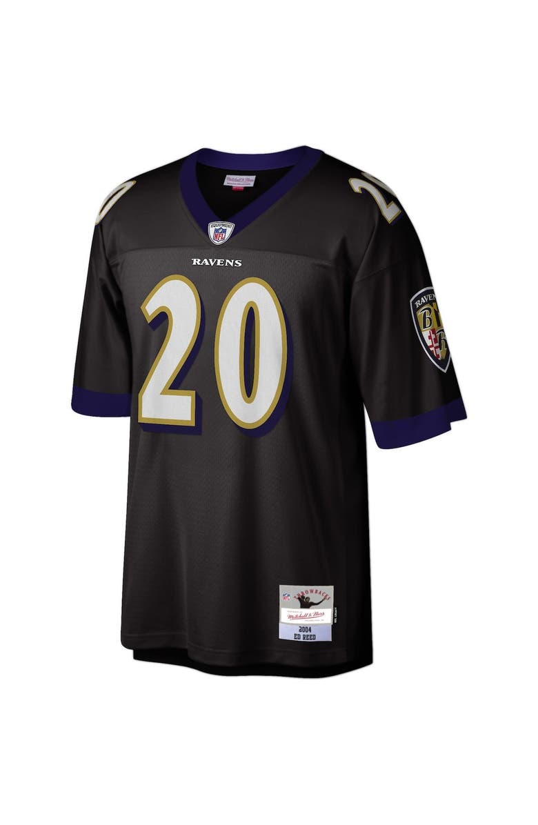 Mitchell & Ness Men's Mitchell & Ness Ed Reed Black Baltimore Ravens Legacy Replica Jersey, Alternate, color,