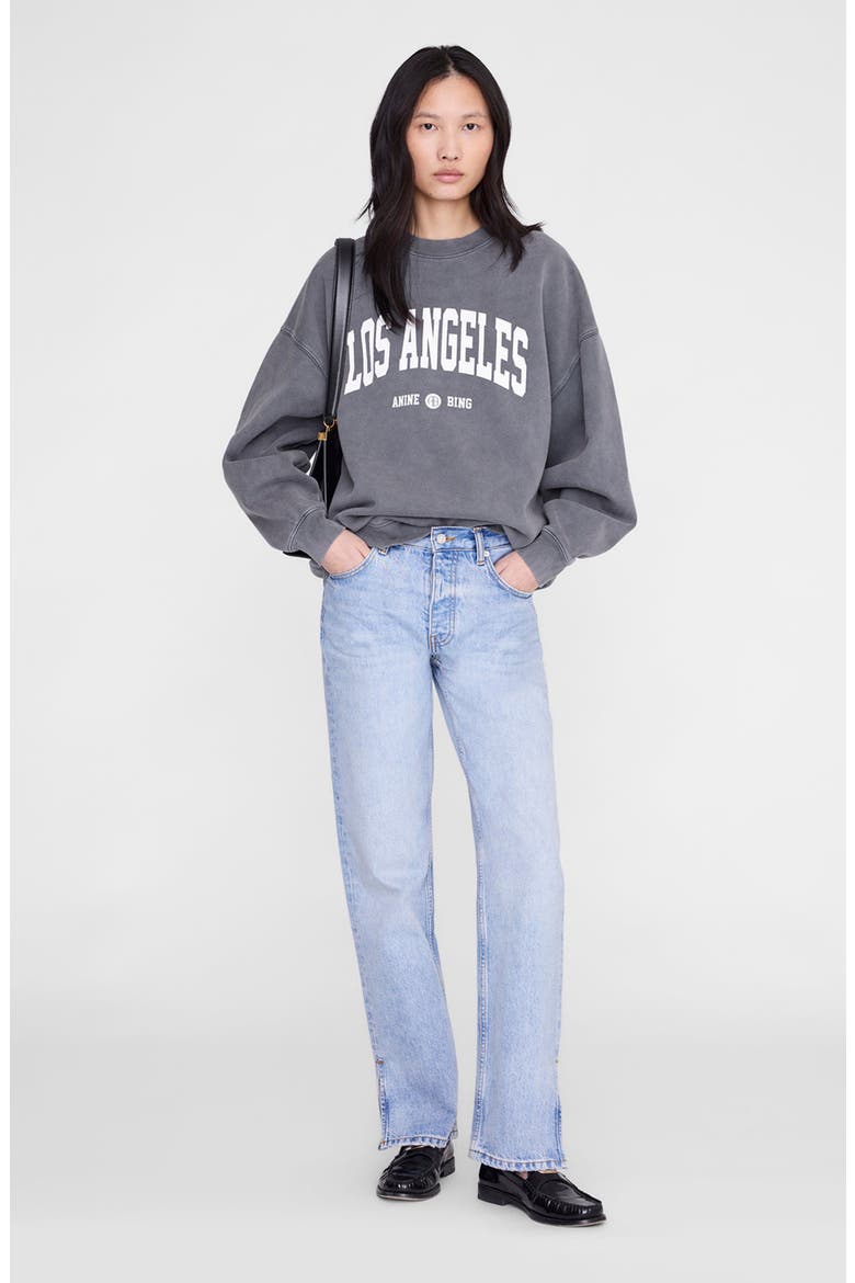 Miles Los Angeles University Sweatshirt, Main, color, Washed Grey