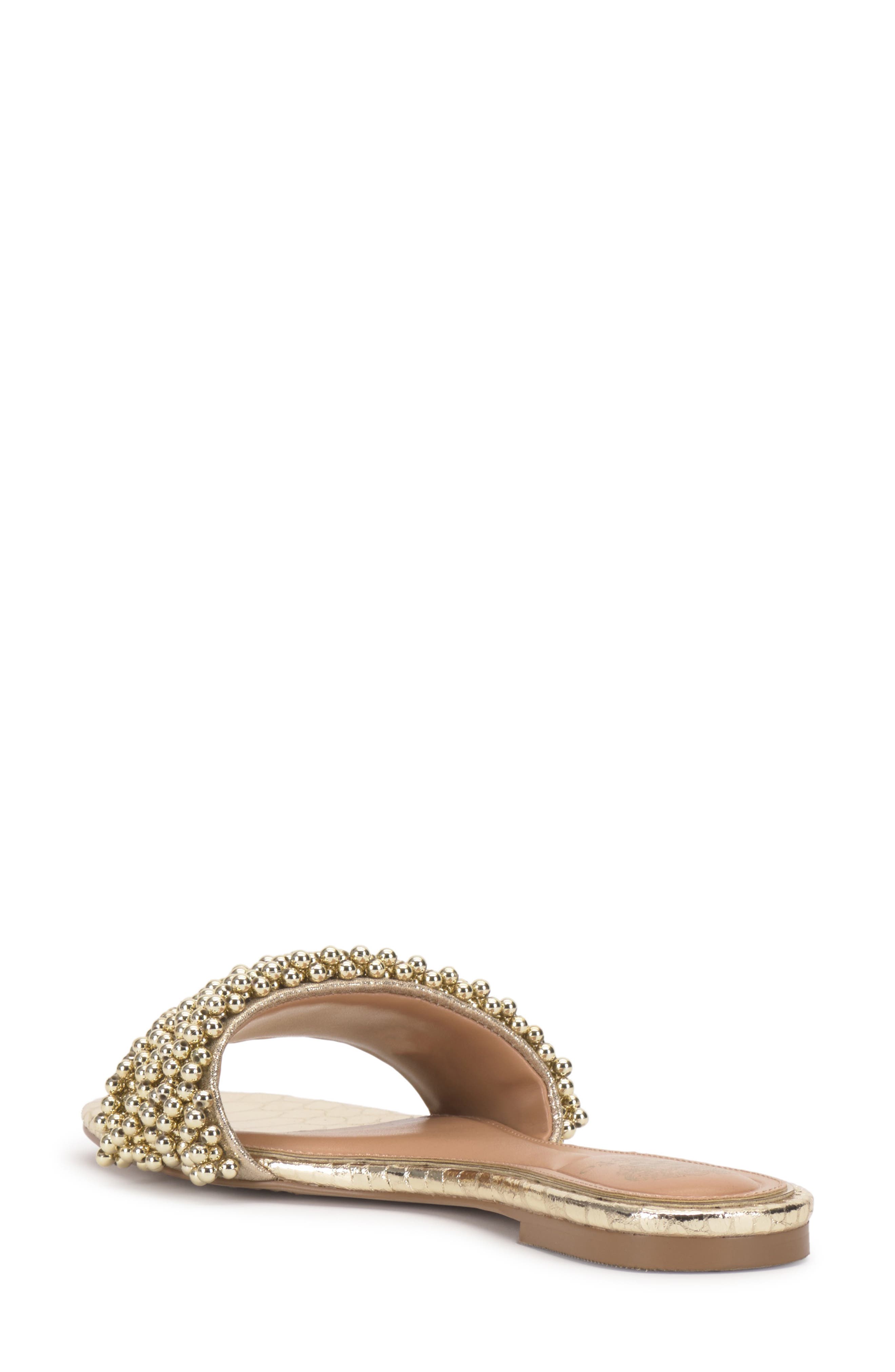 Vince Camuto Balea Slide Sandal, Alternate, color, Gold