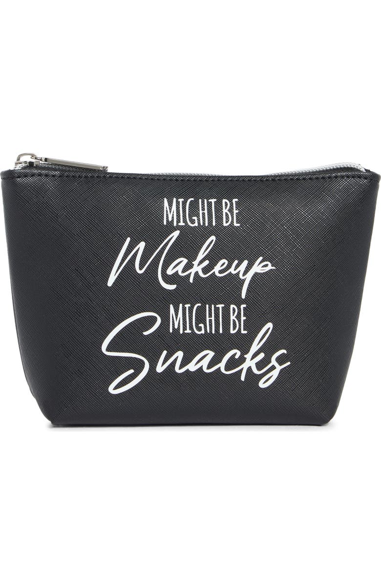 BCBG Might Be Makeup Cosmetic Case, Main, color, Black