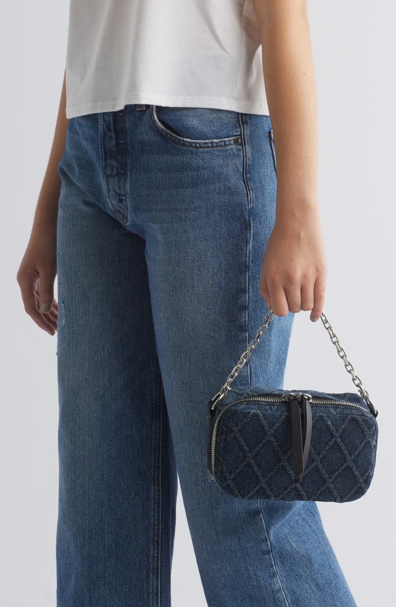 rag & bone Cami Chain Denim Camera Bag, Alternate, color,