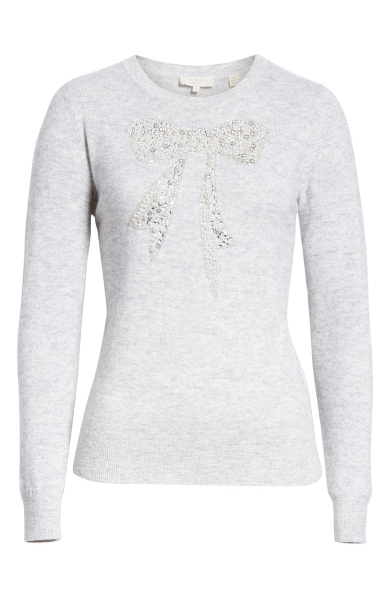 Ted Baker London Embellished Sweater, Alternate, color, 