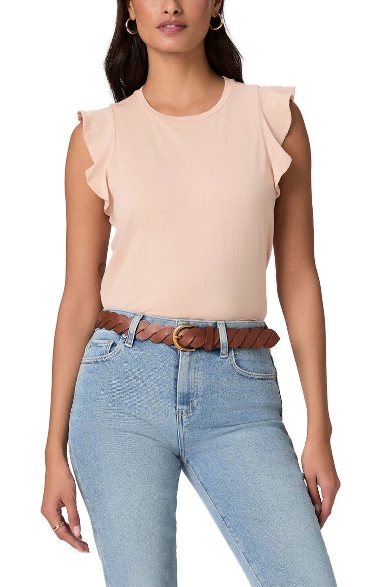 Alaria Flutter Sleeve Top, Main, color, LIGHT PINK