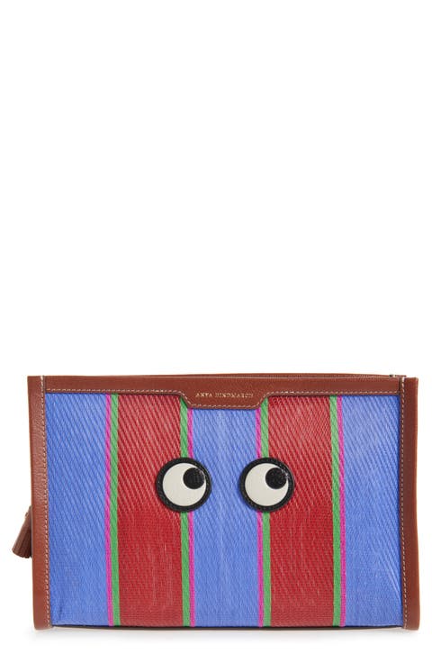 Eyes Stripe Clutch