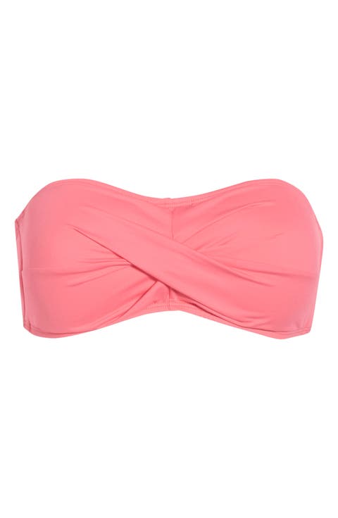 Pearl Twist Bandeau Bikini Top