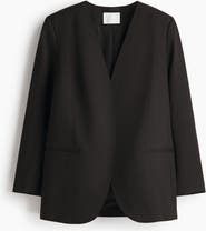 H&M Collarless Blazer