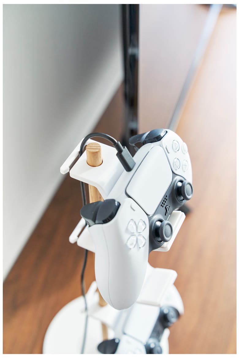 3-Tier Controller Stand, Alternate, color, WHITE