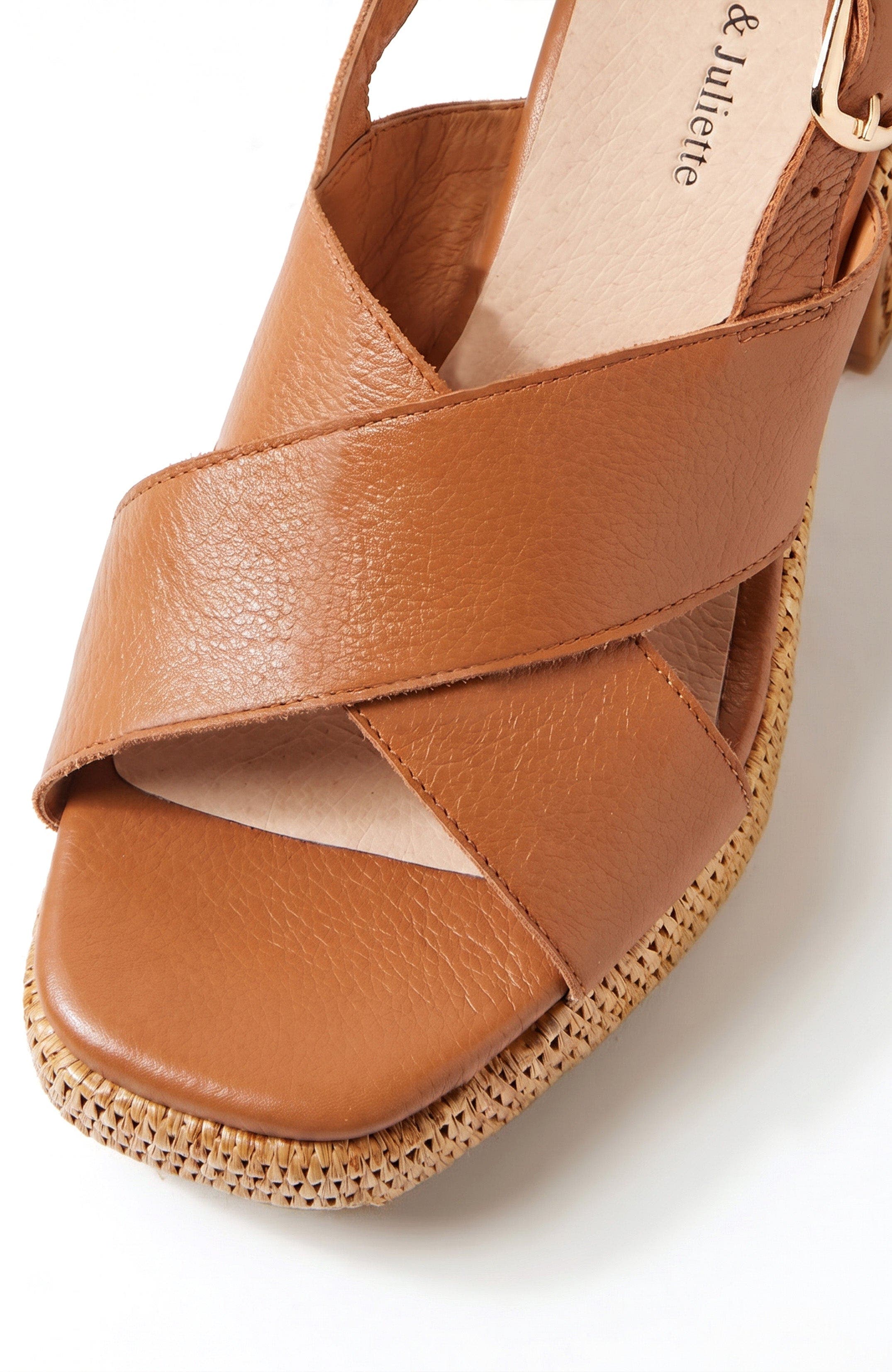 DJANGO AND JULIETTE Kloria Platform Heel, Alternate, color, Dark Tan Leather