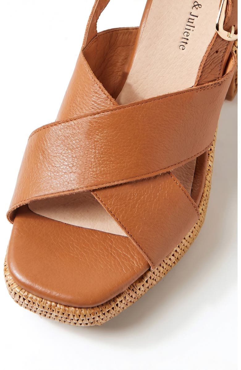 DJANGO AND JULIETTE Kloria Platform Heel, Alternate, color, Dark Tan Leather
