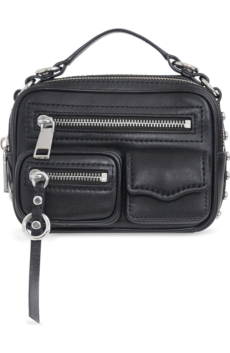 Rebecca Minkoff Jett Mini Boxy Leather Crossbody, Main, color,