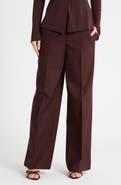 Helmut Lang Vented Virgin Wool Wide Leg Trousers
