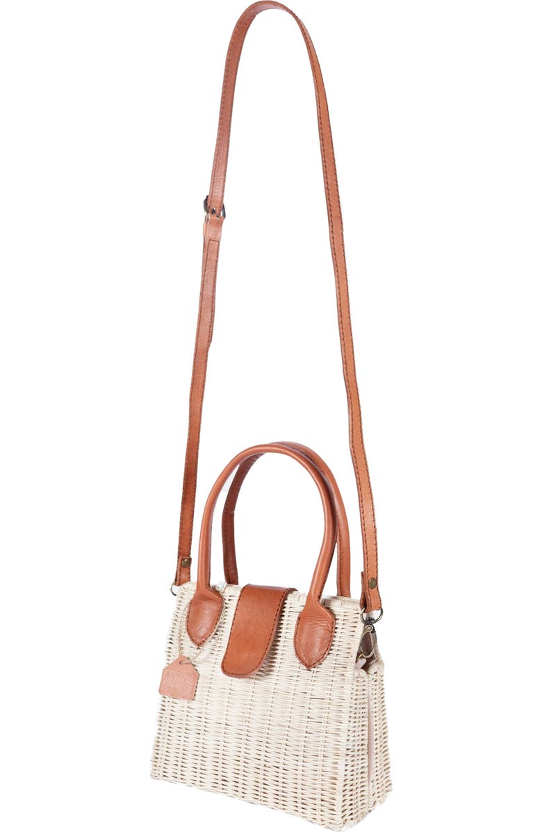 Jelavu Piper Handwoven Rattan Tote Bag, Alternate, color, Tan