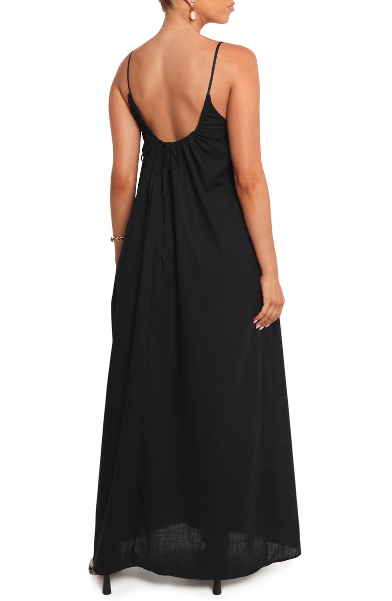 Petal & Pup Lumina Sleeveless Maxi Dress, Alternate, color, Black