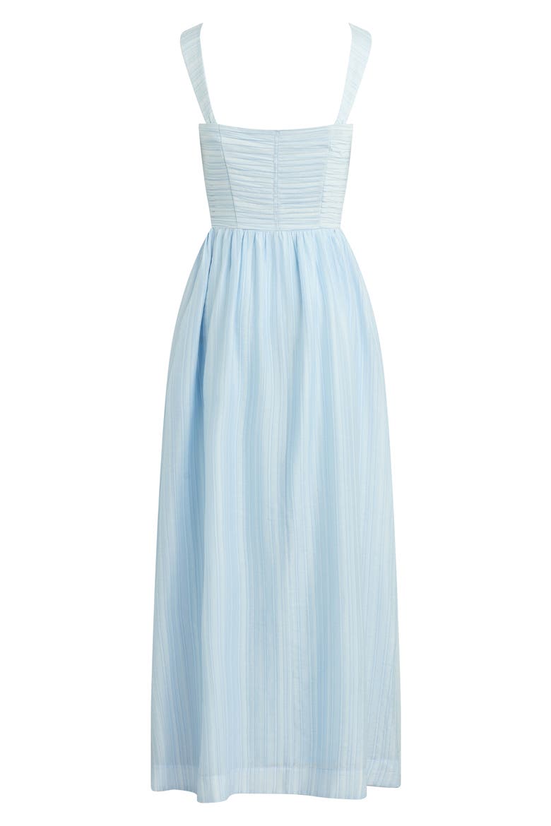 The Pretty Pintuck Sleeveless Maxi Dress, Alternate, color, SKY BLUE