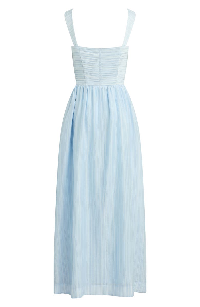 Favorite Daughter The Pretty Pintuck Sleeveless Maxi Dress, Alternate, color, Sky Blue