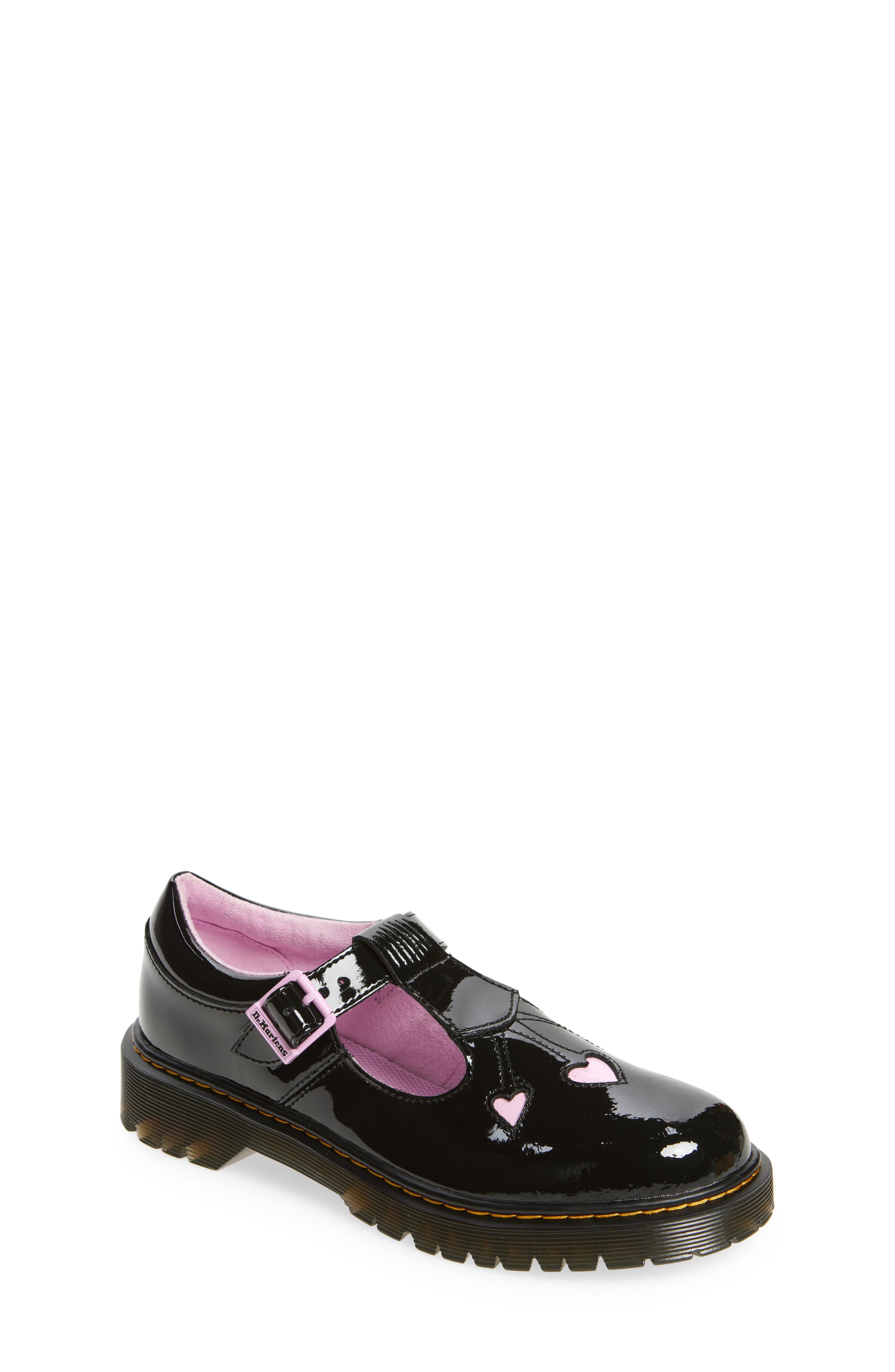 Dr. Martens Kids' Bex Heart T-Bar Mary Jane, Main, color, 