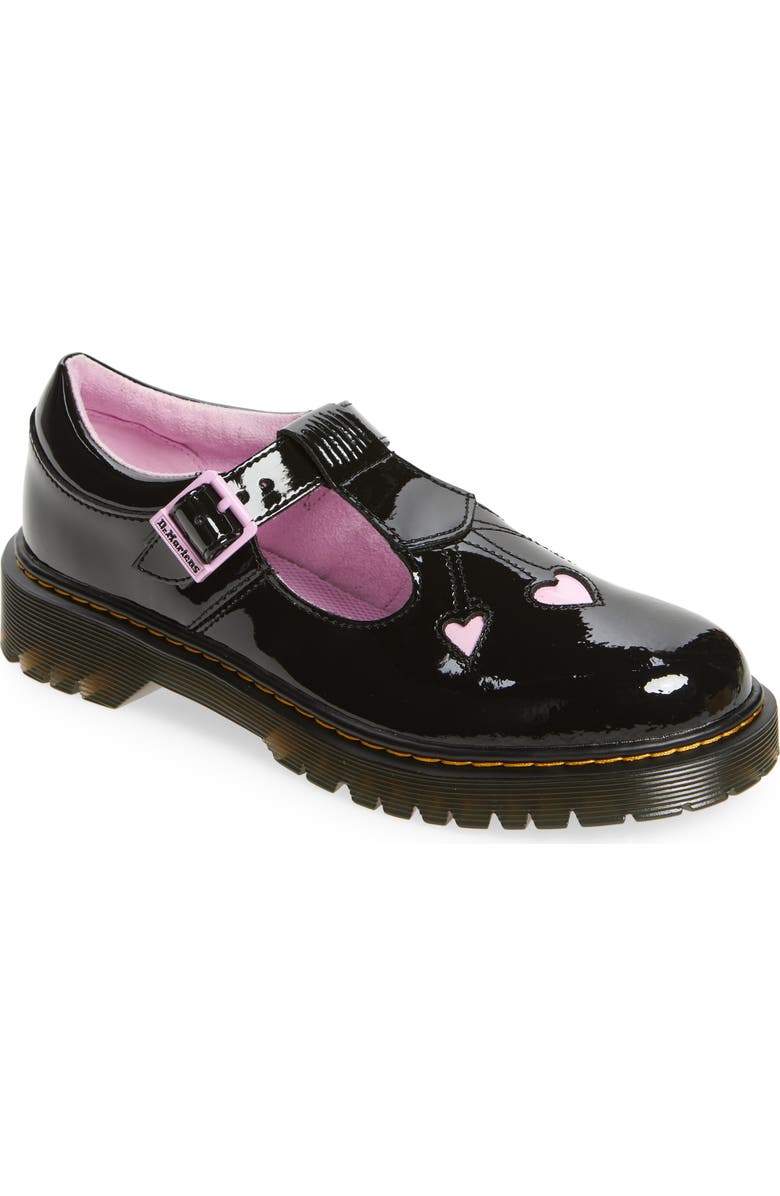 Dr. Martens Kids' Bex Heart T-Bar Mary Jane, Main, color,