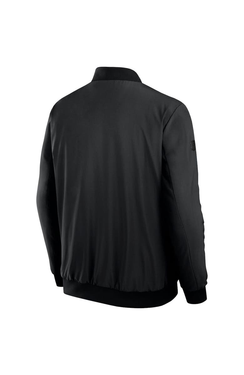 FANATICS Men's Fanatics Black New York Rangers Authentic Pro Road Full-Zip Bomber Jacket, Alternate, color, Black