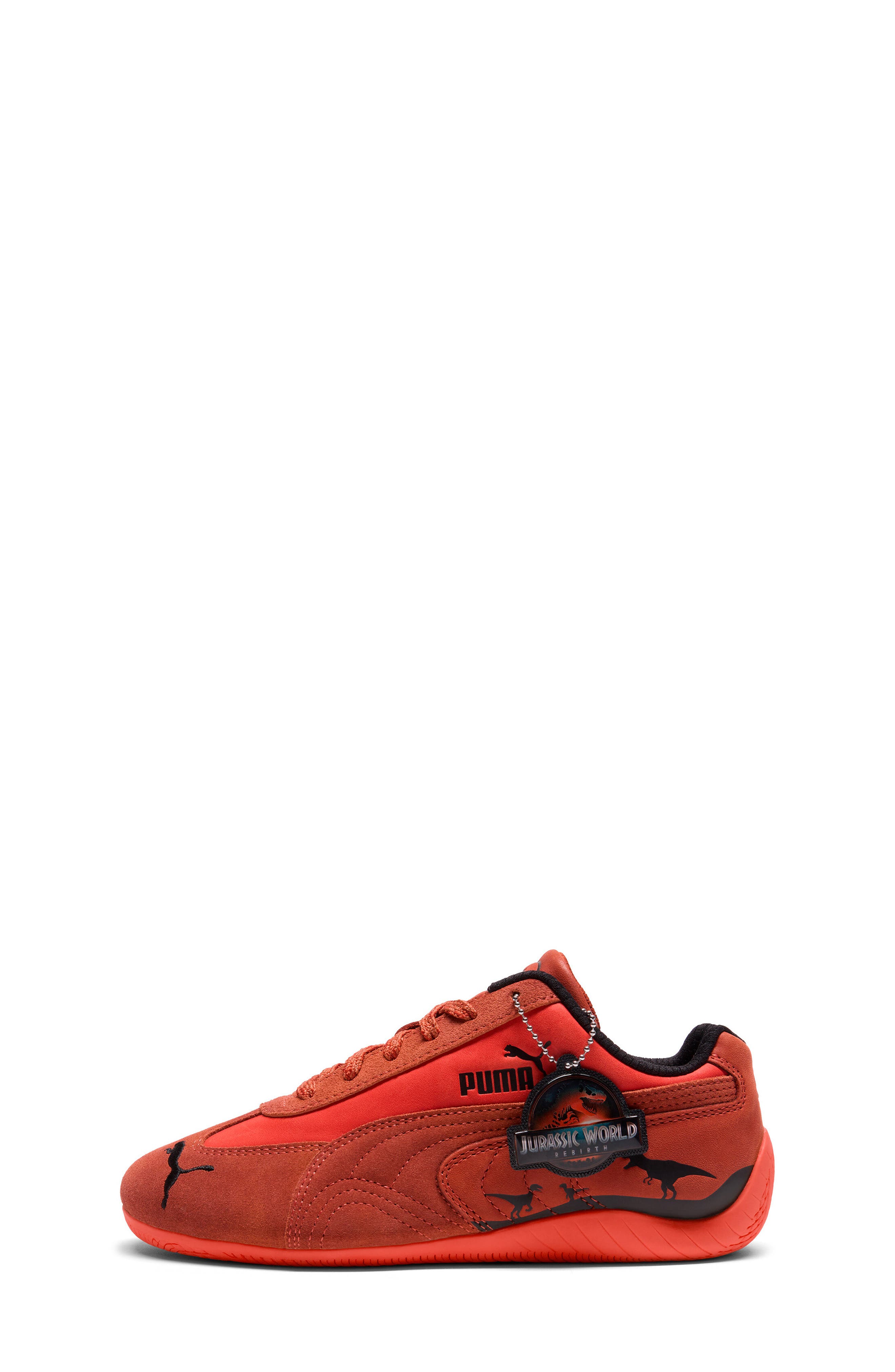 PUMA Kids' Jurassic World Speedcat Sneaker, Alternate, color, Candy Apple/ Bordeaux Red
