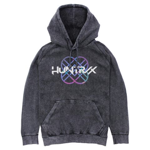 Mens KPop Demon Hunters Huntrix Holographic Logo Lightweight Hoodie