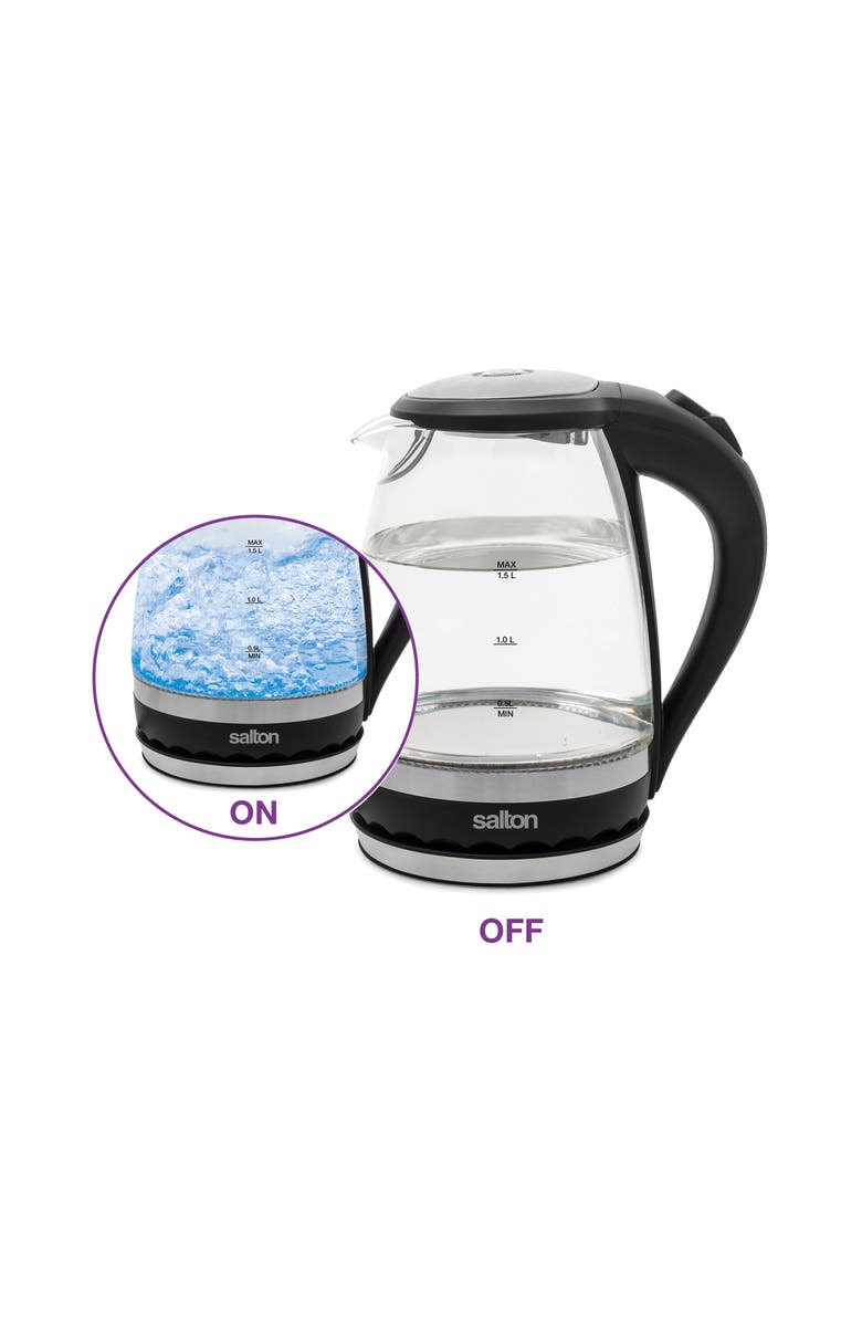 Salton Cordless Electric Kettle, Alternate, color, 