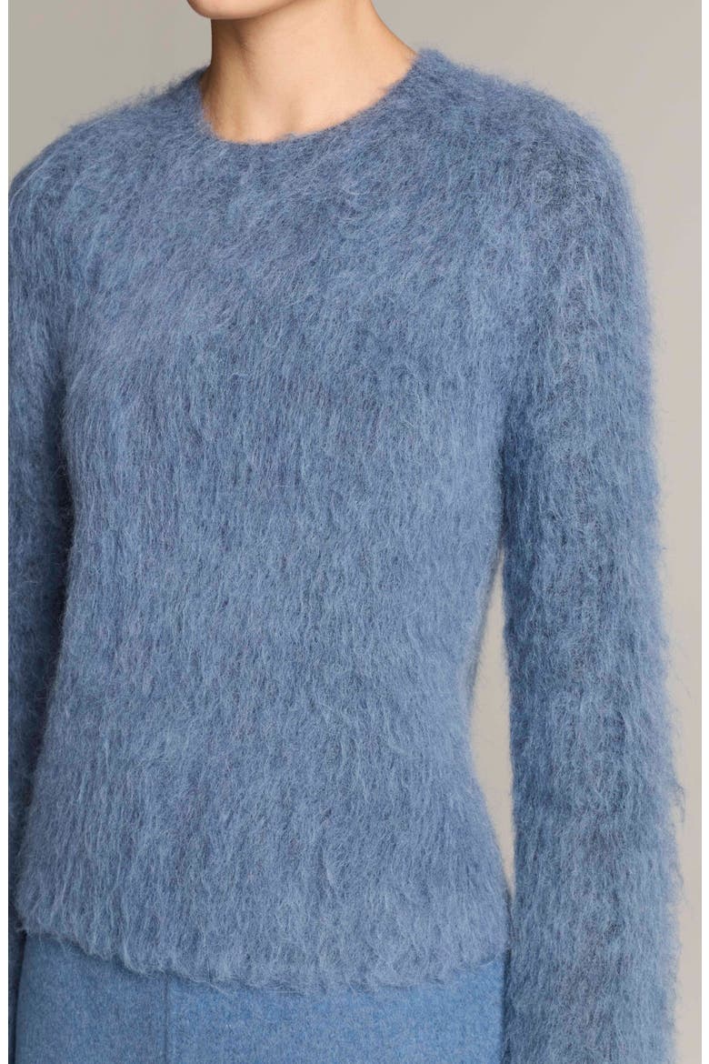 Brushed Crewneck Sweater, Alternate, color, BLUE SLATE