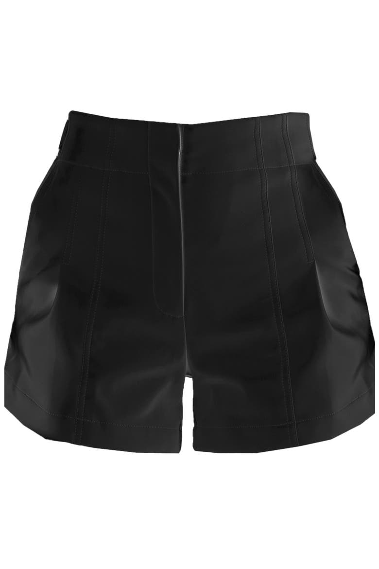 Tanya Vegan Leather Short, Main, color, Black